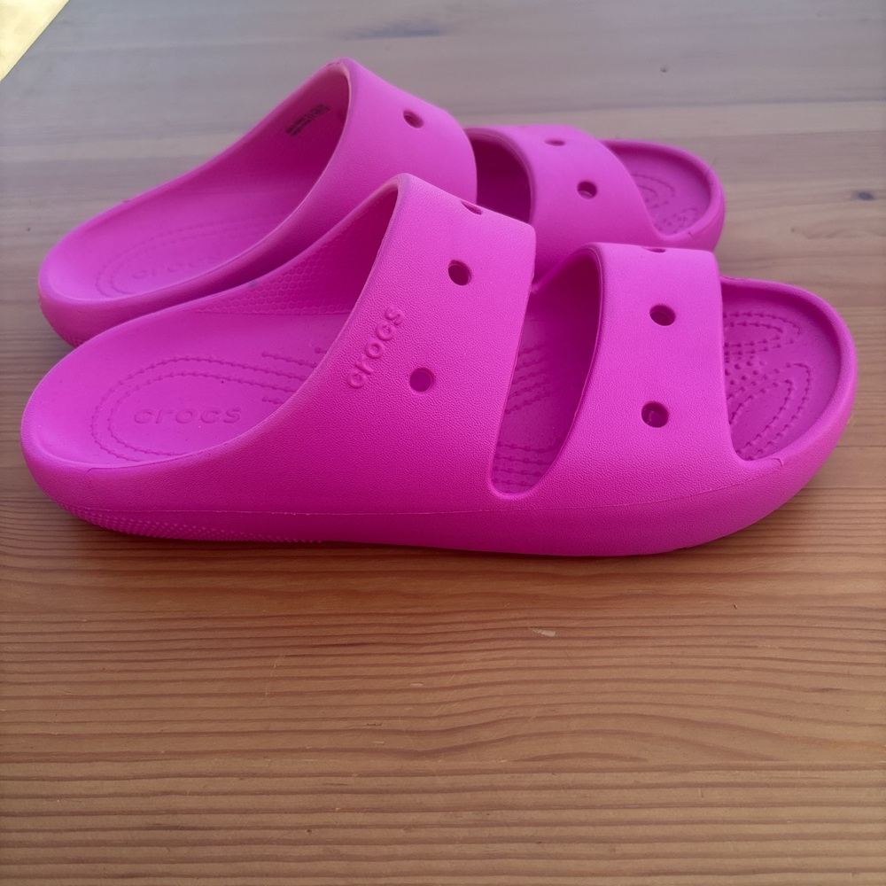 Crocs Pink Slide Sandals